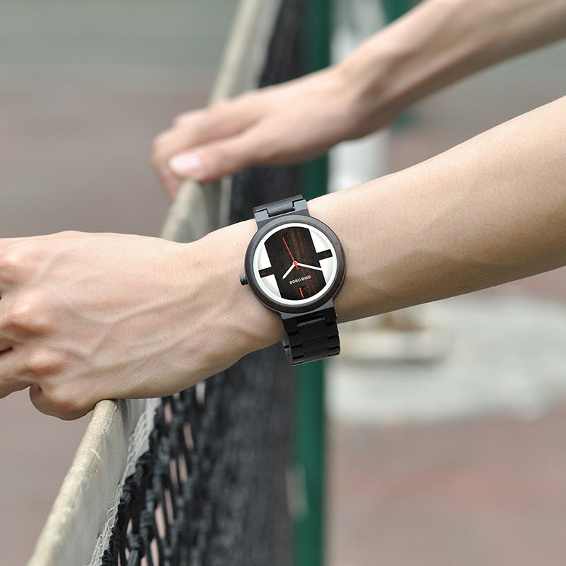 Unique Japanese Style Wooden Quartz Watch