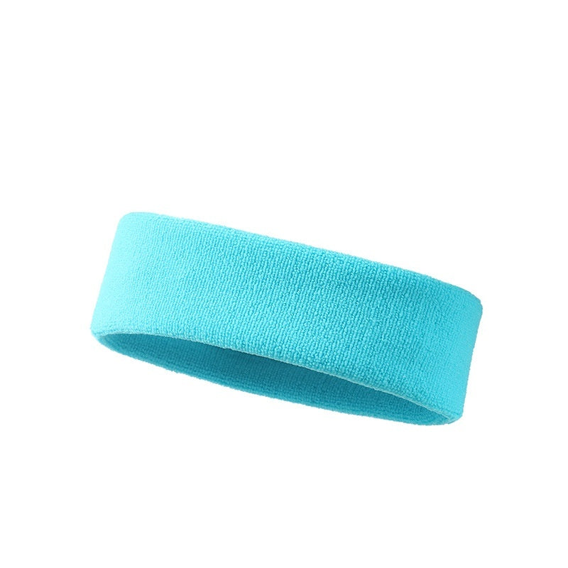 Sports Anti Sweat Band With Elastic Solid Color Widening