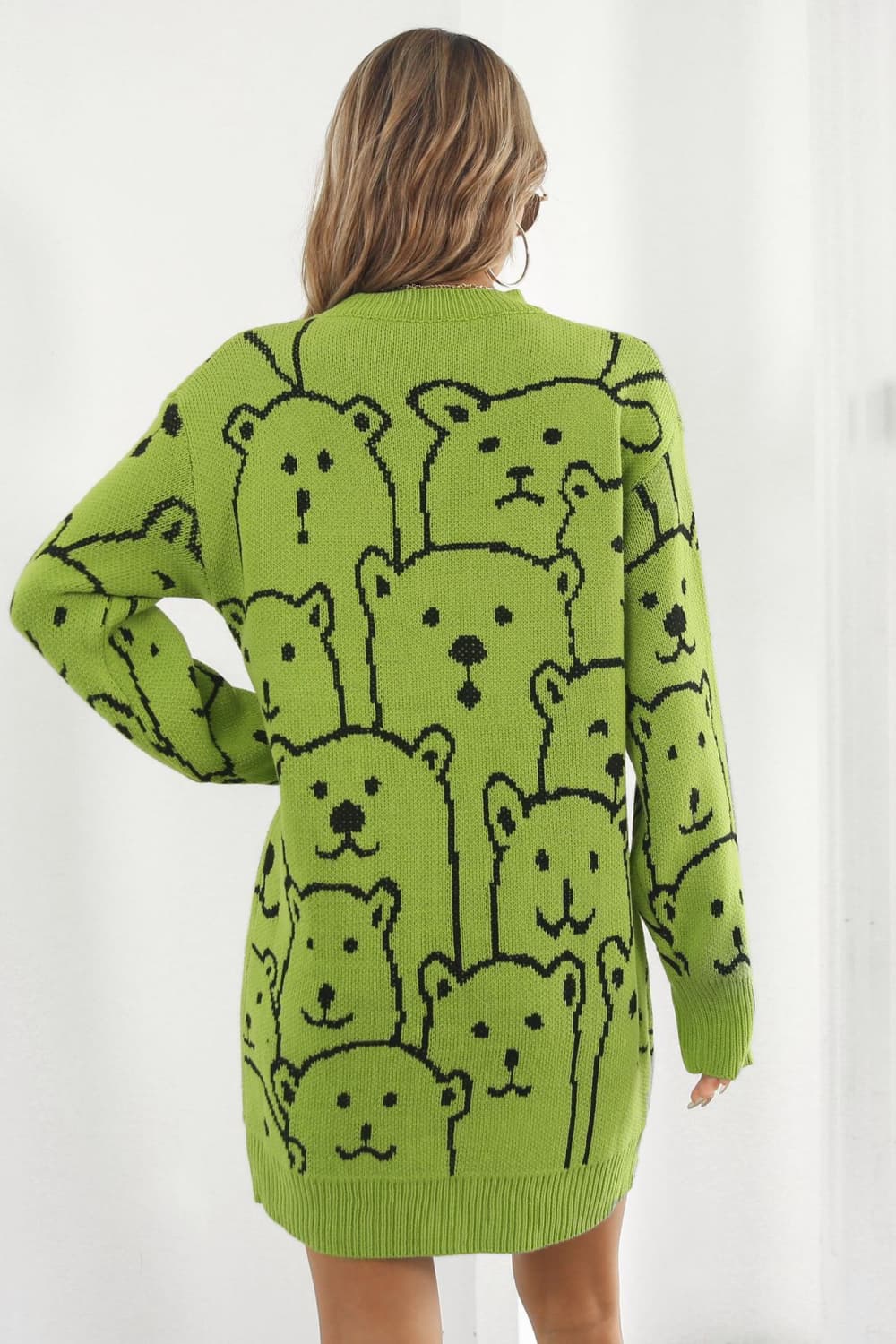 Sweet Bear Lady Sweater Dress