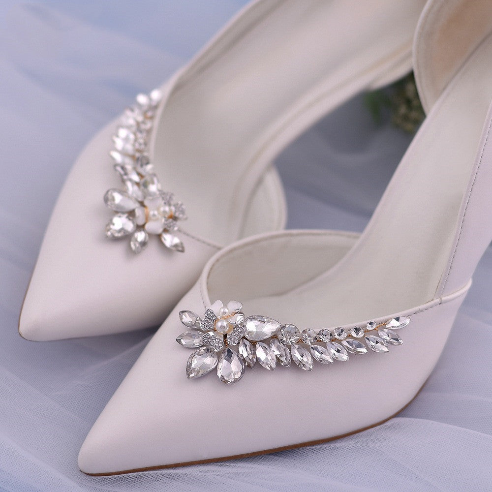 High Heels Clip-on Shoe Flower Jewelry