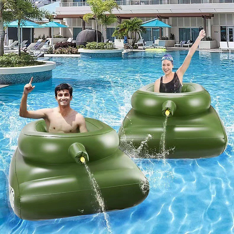 Inflatable Tank Pool Float with Water Gun