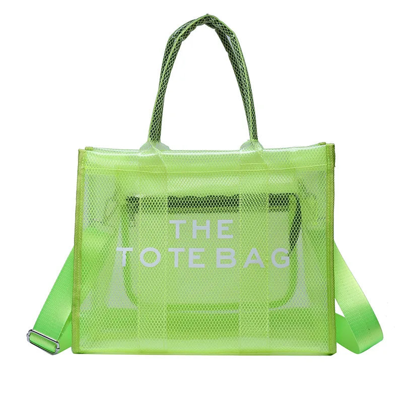 Luxury Designer Brand Translucent Tote Handbag