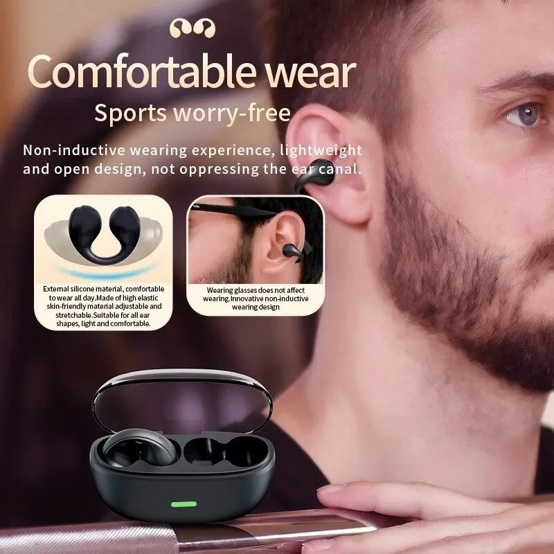 Bluetooth Wireless Noise Canceling Earphone Clips with Mic