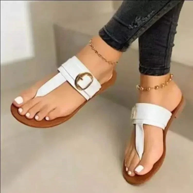 Clip Toe Flat Women's Casual Beach Style Sandals