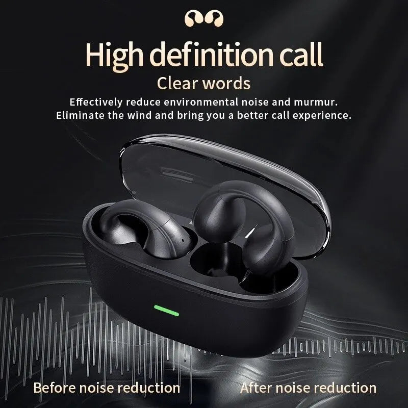 Bluetooth Wireless Noise Canceling Earphone Clips with Mic