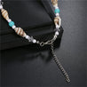 Sea Blue Mall Boho Turquoise Beachy Beads Seashells Charm Anklet. Seashells Charm Anklet. SeaBlueMall.com