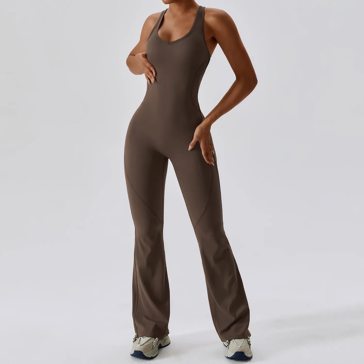 Sea Blue Mall One Piece Jumpsuit Outfit Fitness Workout Bodysuit activewear workout suit yoga suit SeaBlueMall.com