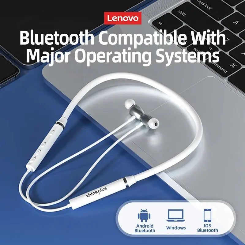 Lenovo Neckband Wireless Bluetooth Earbuds Sport Headset with Mic