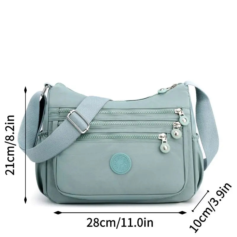 Large Capacity Crossbody Bag with Many Pockets