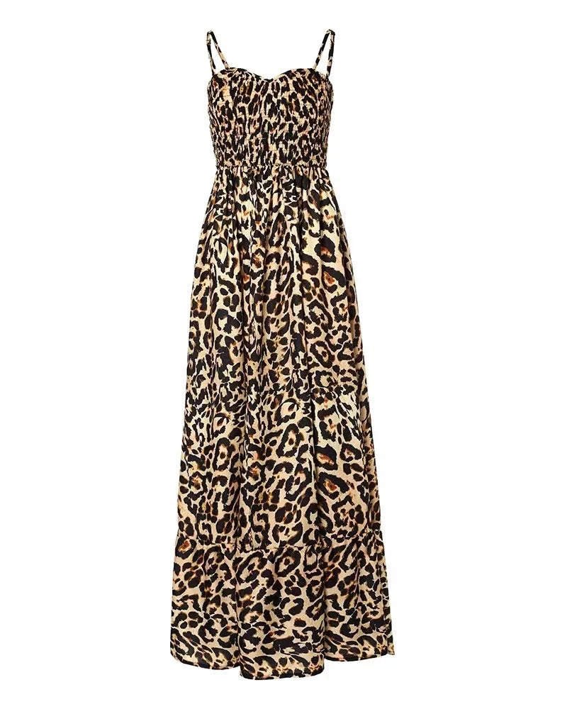 Stunning View Leopard Print Maxi Dress