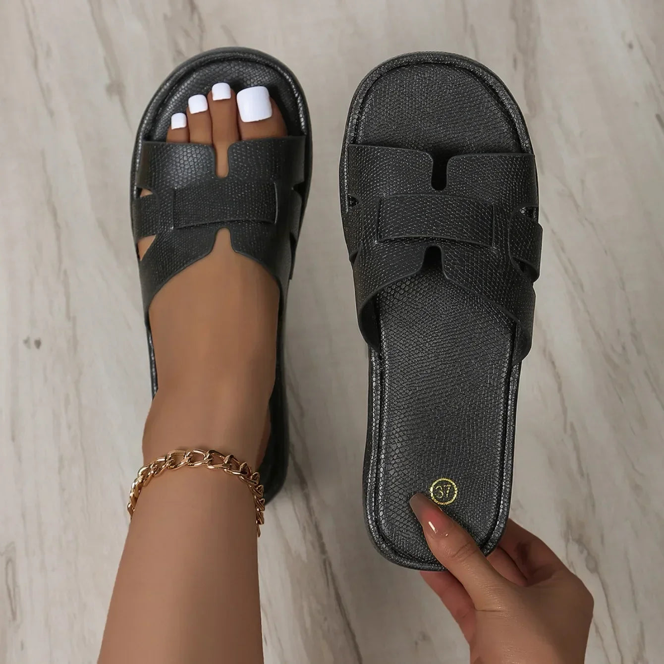 Summer Shoes Luxury Design Glitter Beach Sandals