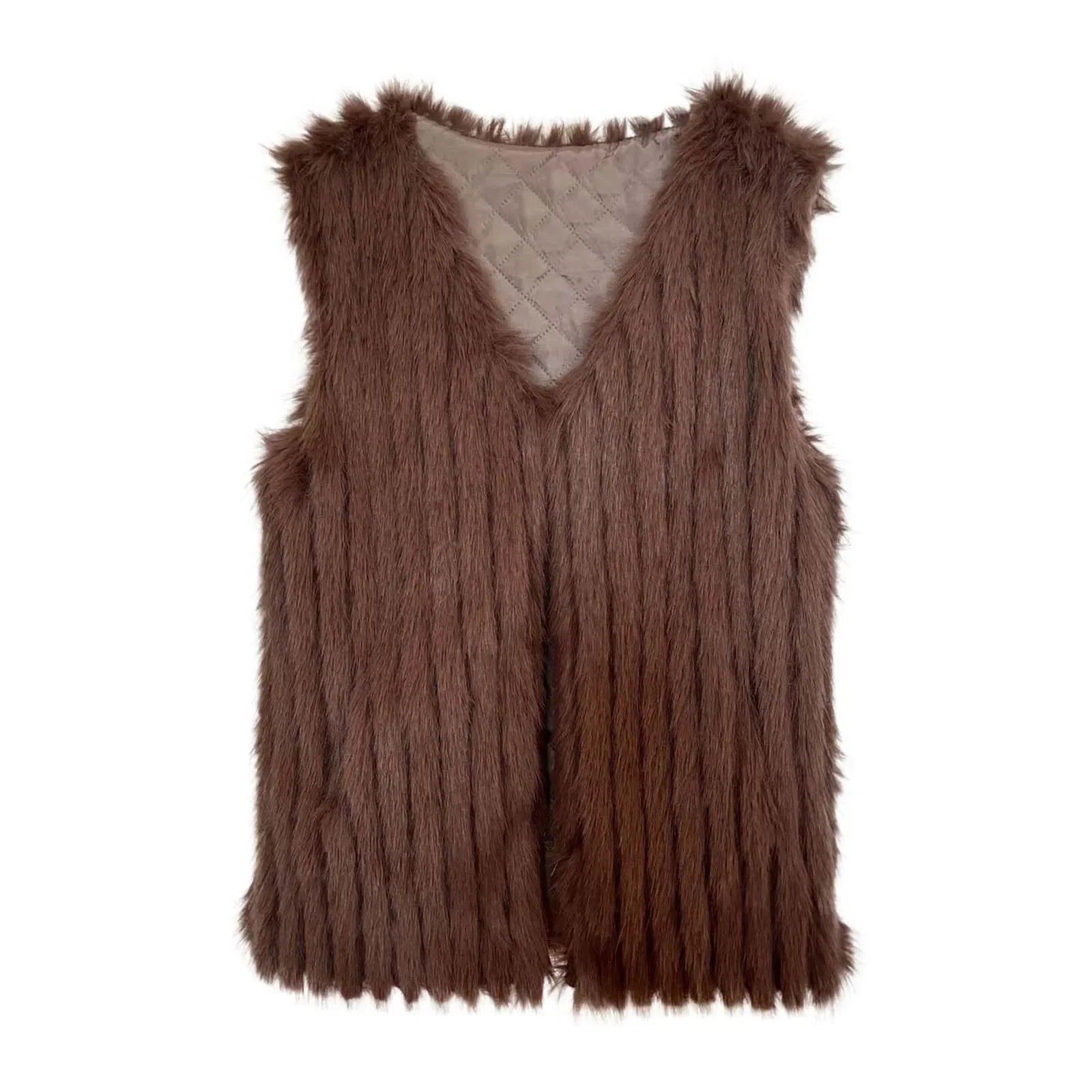 Fur Vest  Imitation Fox Sleeveless  Vest