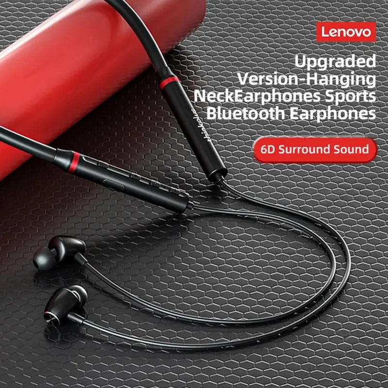 Lenovo Neckband Wireless Bluetooth Earbuds Sport Headset with Mic