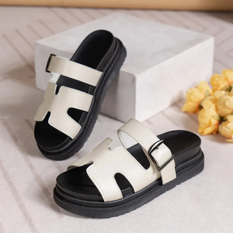 Slip-On Open Toe Designer Sandals