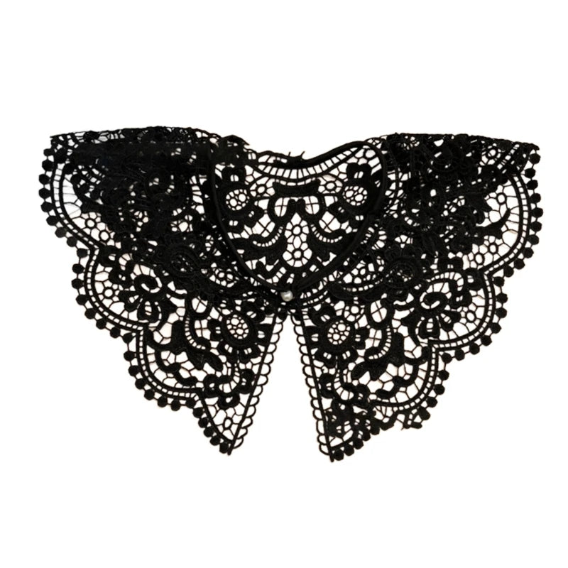 Embroider Lace Dickey Detachable Collar for Dress & Tops