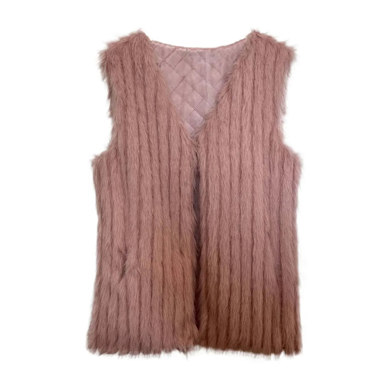 Fur Vest  Imitation Fox Sleeveless  Vest