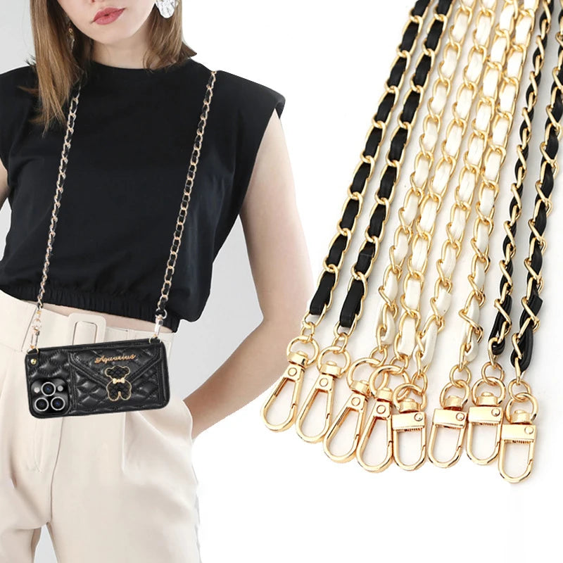 Leather Shoulder Bag Chain Straps Accessory for Purses Crossbody Bags