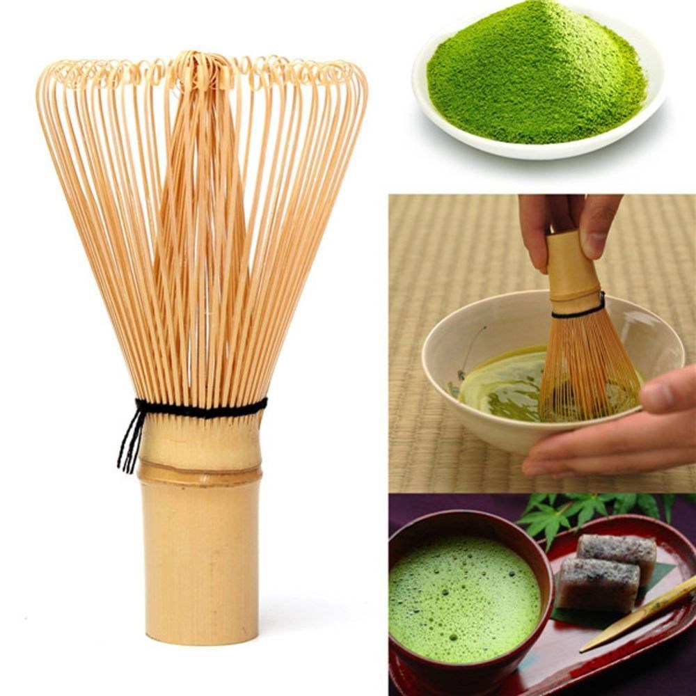 Traditional Tea Powder Sweeping Bamboo Whisk Brush