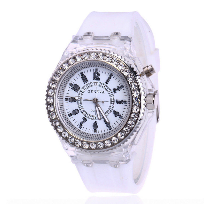 Luminous Geneva Quartz LED Watch