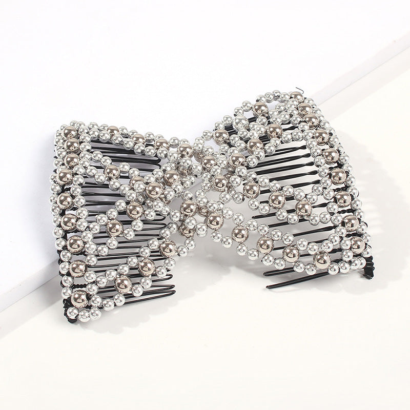 Variety Hair Comb Pearl Bow Hairpin