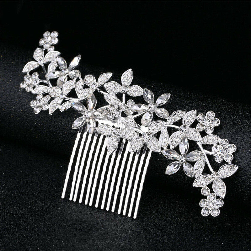 Sea Blue Mall Elegant Bridal Jewelry Wedding Hair Clip With Comb  SeaBlueMall.com