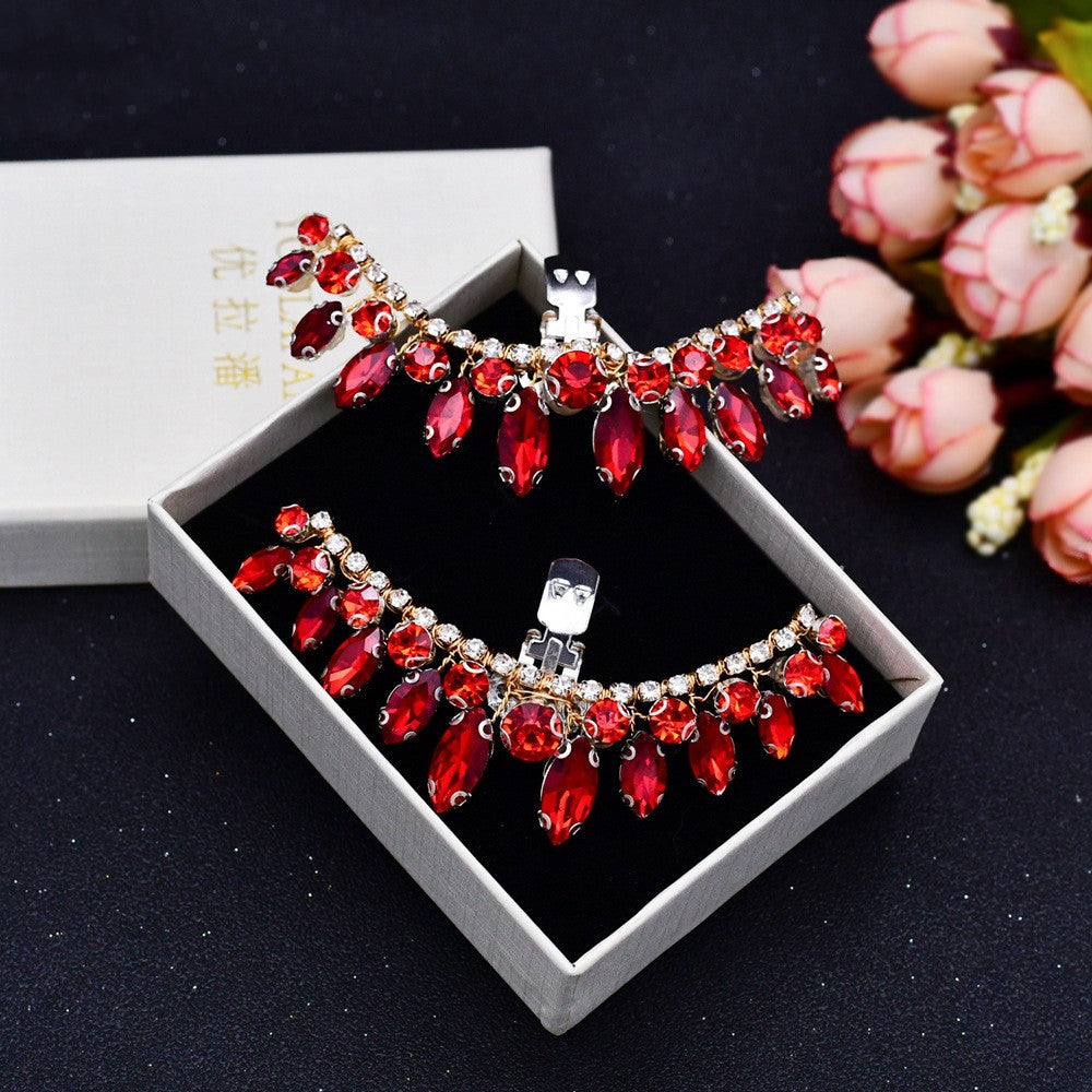 High Heels Clip-on Shoe Flower Jewelry