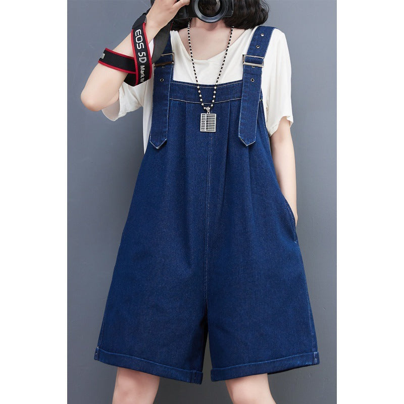 Fashion Oversized Strappy Denim Overalls