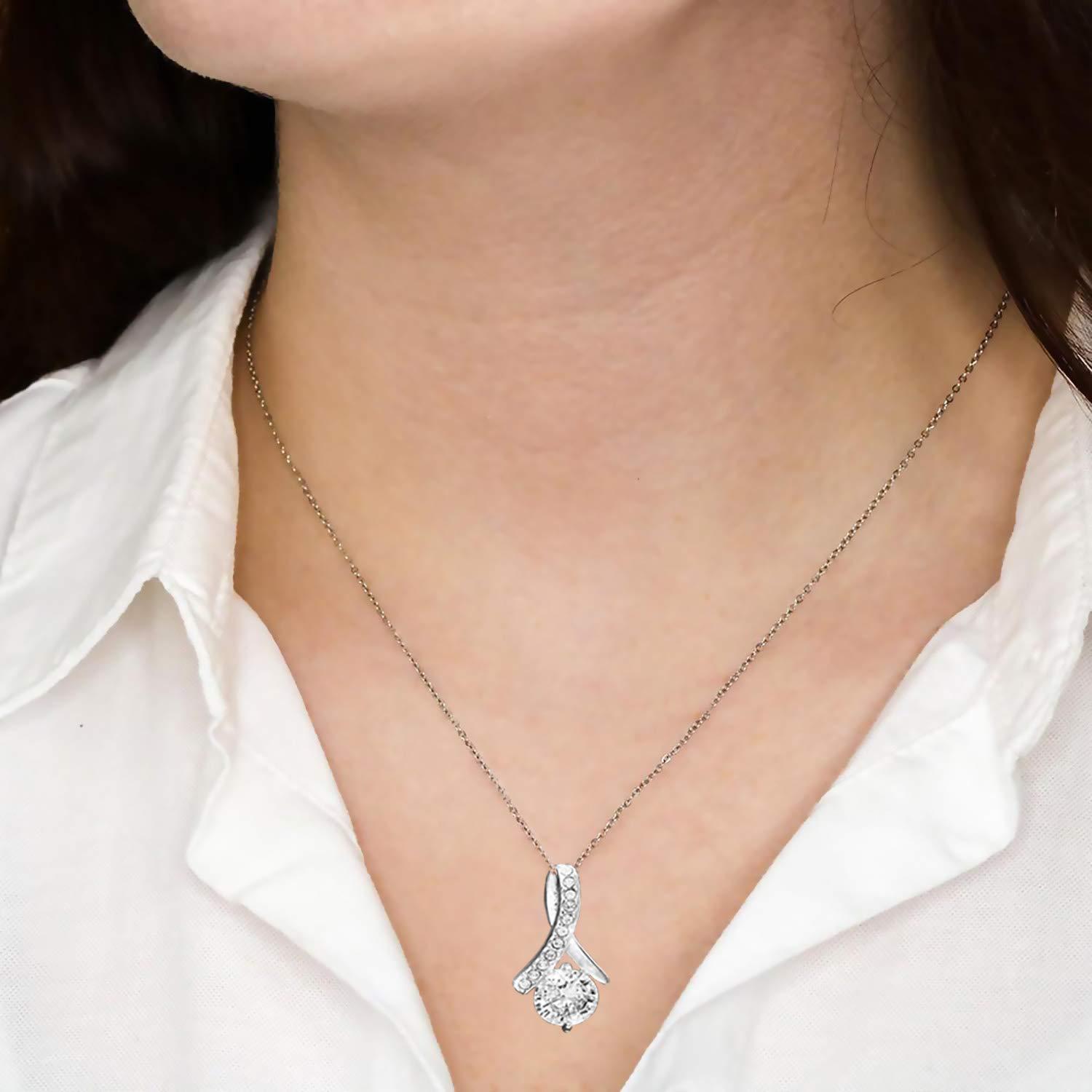 Classic 925 Silver Valentine's Day Pendant Necklace with box