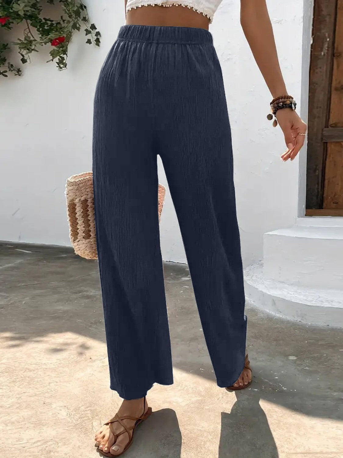 Modern Full Size High Waist Wide Leg Pants