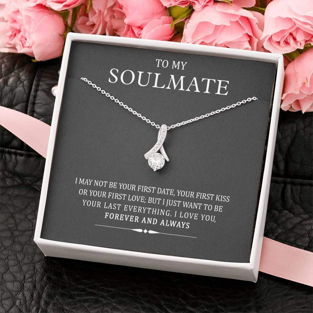 Classic 925 Silver Valentine's Day Pendant Necklace with box