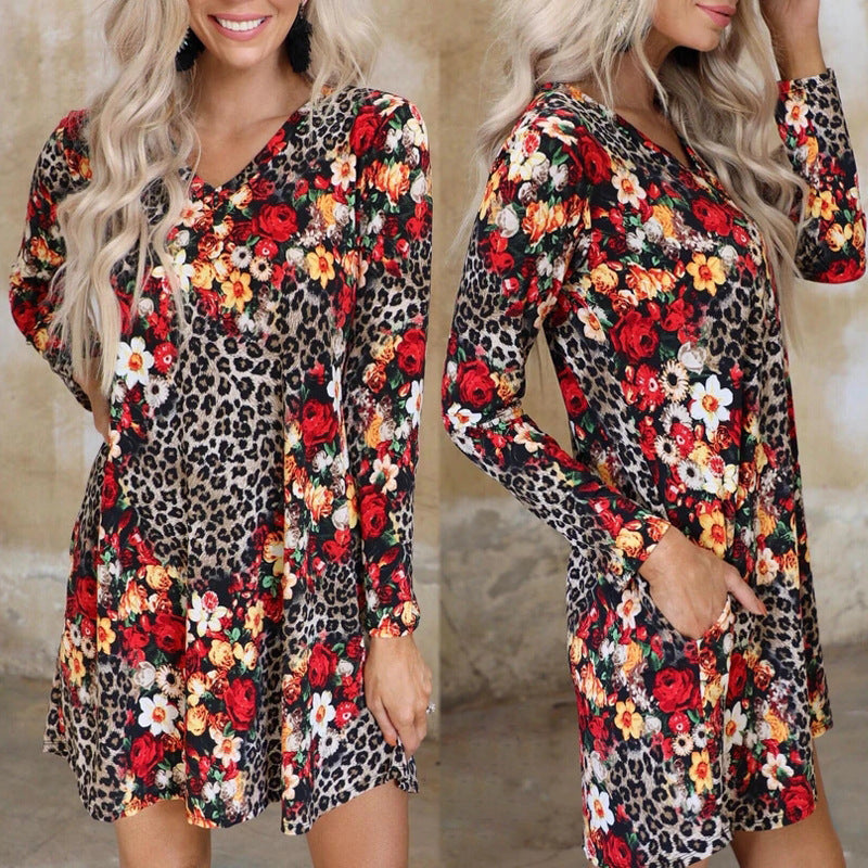 Garden Bliss Long Sleeve Mini Dress