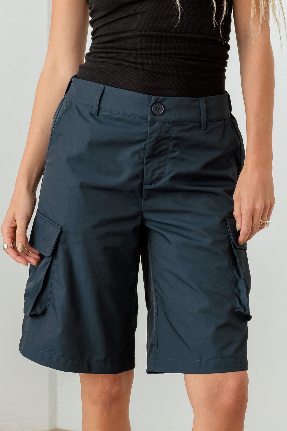 Outdoor Staple Navy Cargo Pocket Shorts