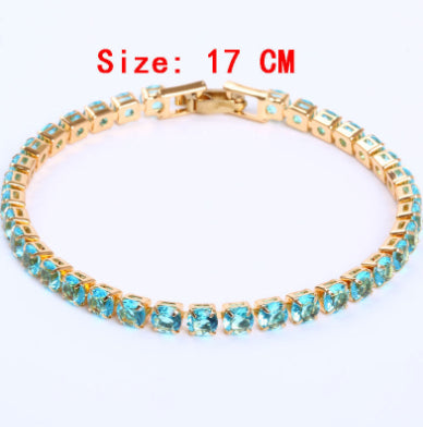 Dazzling Classic CZ 4 mm Tennis Bracelet - 5 Colors Available.