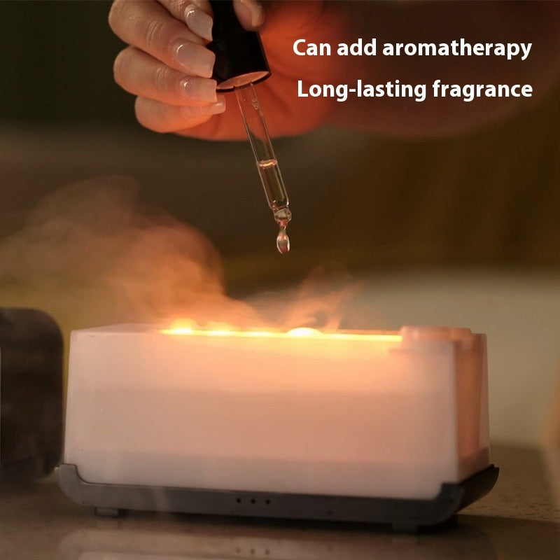 Portable Intriguing Flame Aromatherapy Machine Humidifier Diffuser