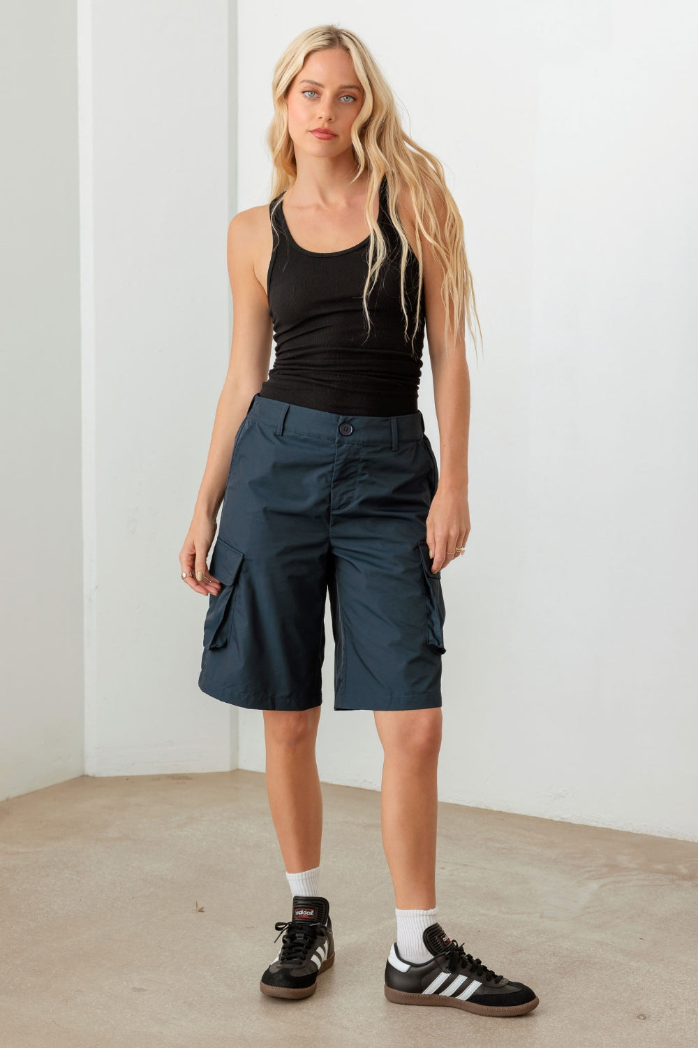 Outdoor Staple Navy Cargo Pocket Shorts