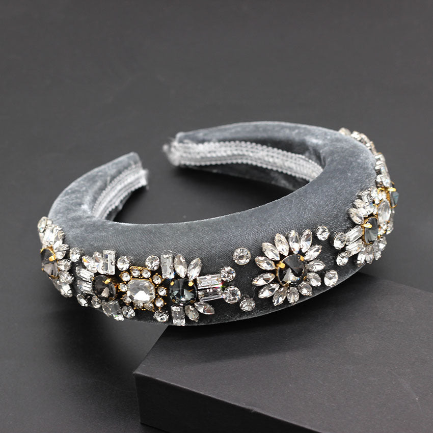 Multicolor Crystal Sunflower Sponge Headband