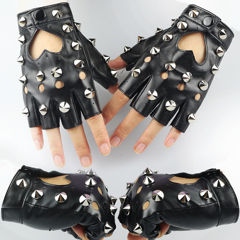 Punk Fingerless Athletic Gloves