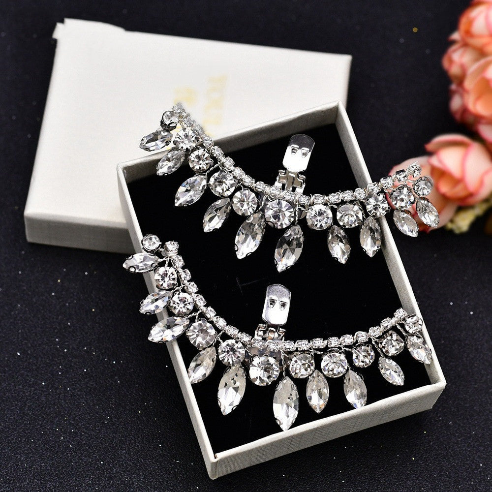 High Heels Clip-on Shoe Flower Jewelry