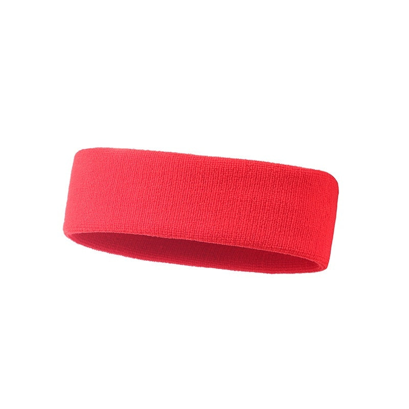 Sports Anti Sweat Band With Elastic Solid Color Widening