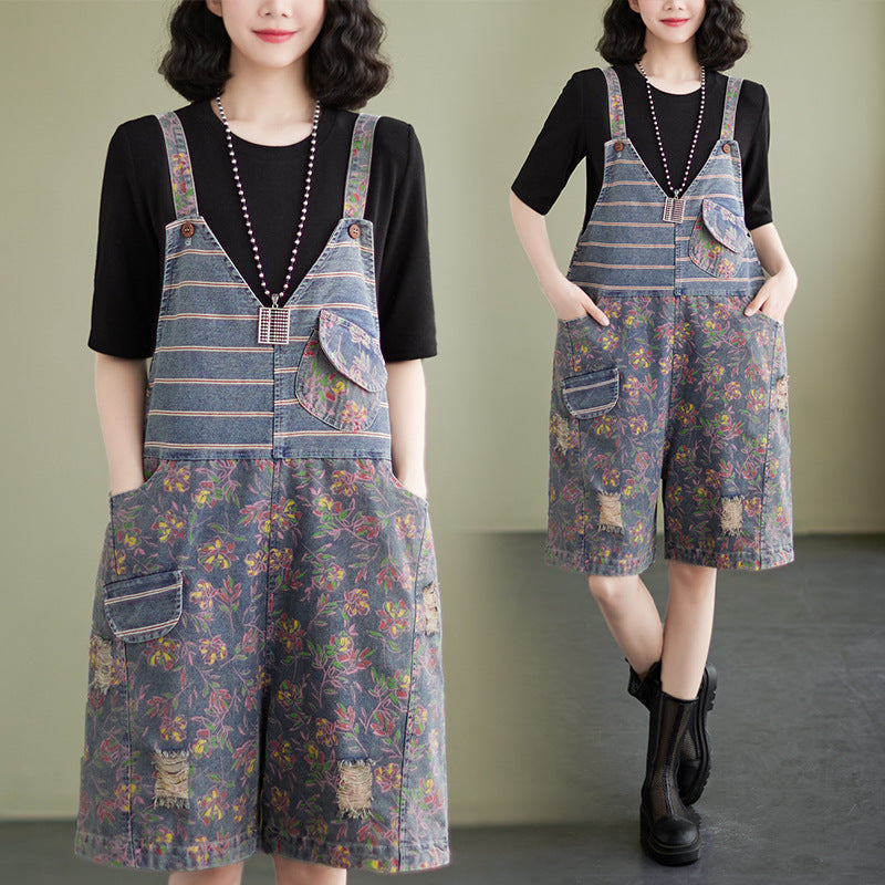 Oversized Chubby Loose And Slim Overalls