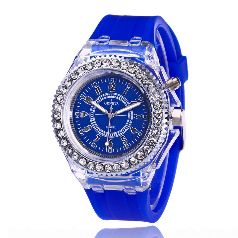 Luminous Geneva Quartz LED Watch